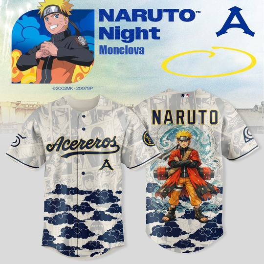 Acereros de Monclova x Narutoo Night 2026 Limited Baseball Jersey Collection
