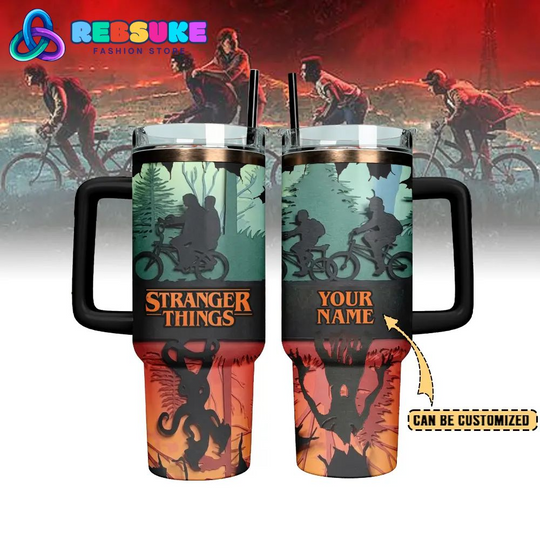 Stranger Things TV Series Custom Name Tumbler