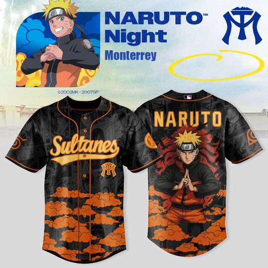Sultanes de Monterrey x Narutoo Night 2026 Special Edition Baseball Jersey