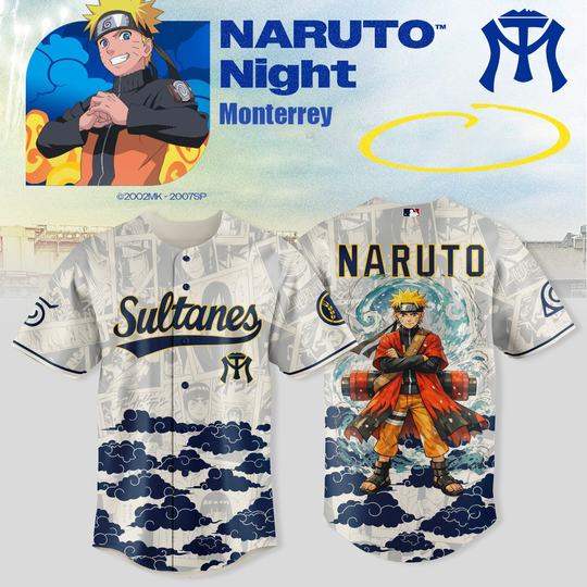 Sultanes de Monterrey x Narutoo Night 2026 Limited Baseball Jersey Collection