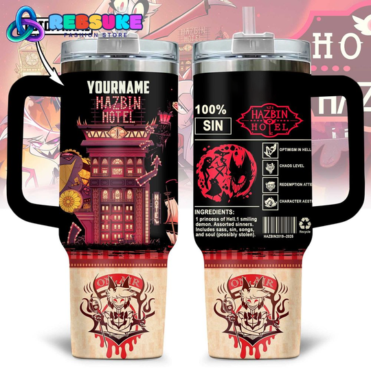 Hazbin Hotel Gift For Fans 2025 Personalized 40 oz with Tumbler