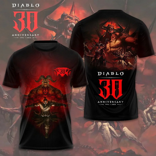 Discover Diablo 30th Anniversary Special 3D Graphic Apparel