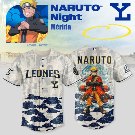 Leones de Yucatán x Narutoo Night 2026 Limited Baseball Jersey Collection