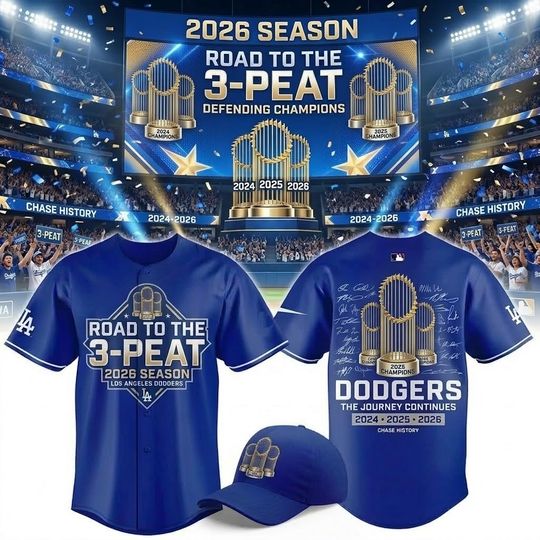 Discover LA Dodgers World Series 2026 Jersey (Hat Not Included)