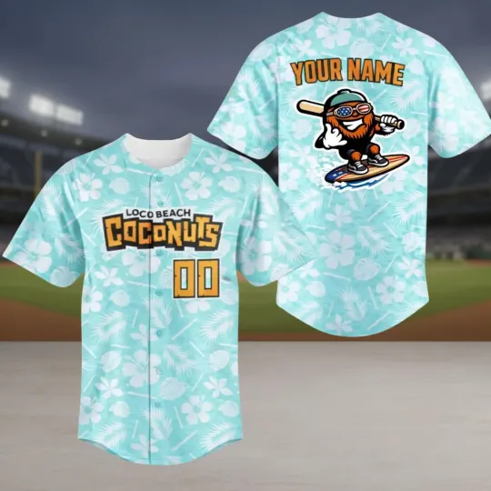 Personalized Coconuts Baseball Jersey, Coconuts Baseball Game Day Shirt, Coconut