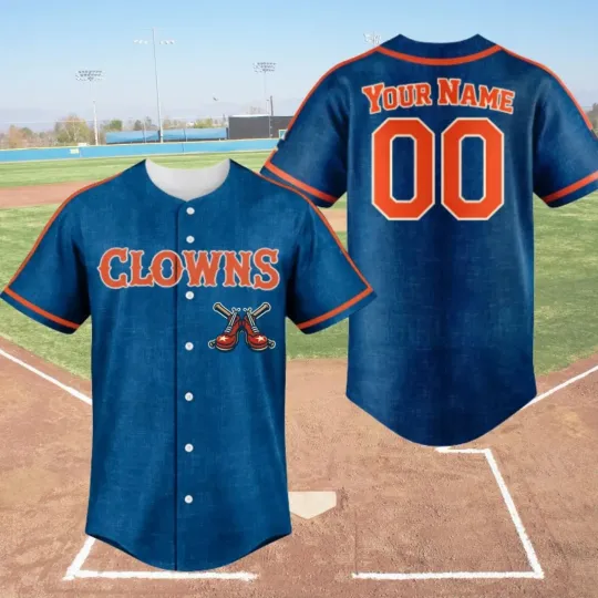 Discover Indianapolis Clowns Baseball Jersey, Vintage Savannah Style Custom Name Number S
