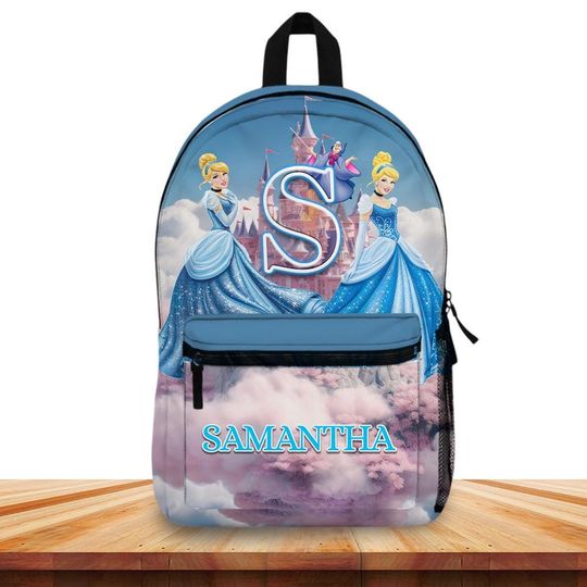 Discover Personalized Cinde Backpack for Girls  Custom Name & Initial  Cinde School Bag   Backpack  Fairy Tale Gift