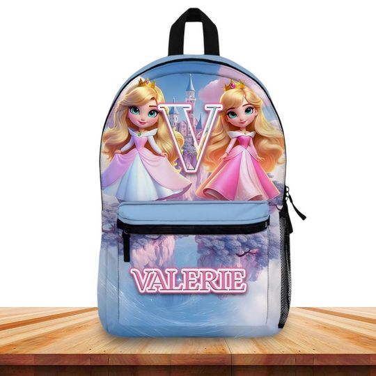 Discover Personalized Baby Sleeping Beauty Backpack for Girls  Custom Name & Initial  Baby Princess Aurora  School Bag  Fairy Tale Gift