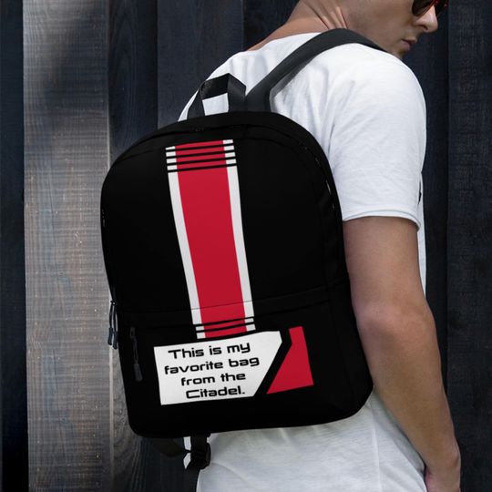 Mass Effect N7 Backpack: Gamer Laptop Bag, Water Resistant