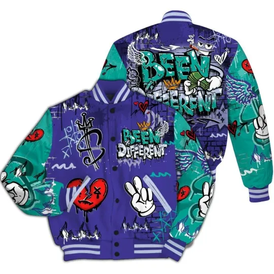 Discover Retro Been Dif2erent Baseball Jacket
