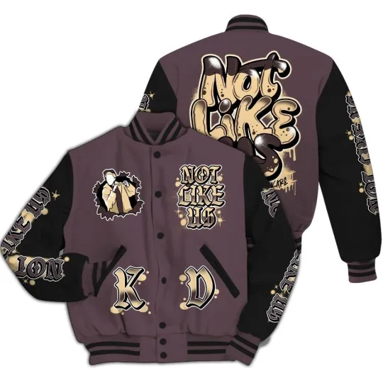Discover None Like Us Graphic Baseball Jacket