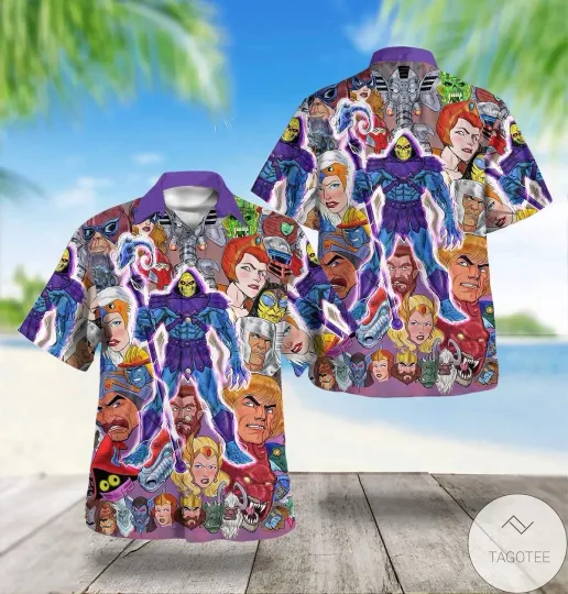 80S Cartoon Characters Hawaiian Shirt Unisex