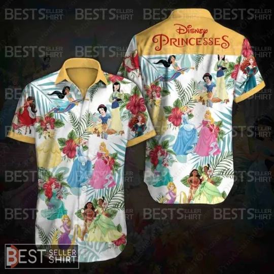 Discover Princesses Of Disney Cartoon Disney Hawaiian Shirt Unisex