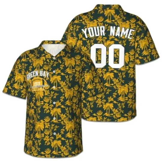 Discover Personalized Hawaiian Football Tropical Aloha Shirt Summer Sports Gift