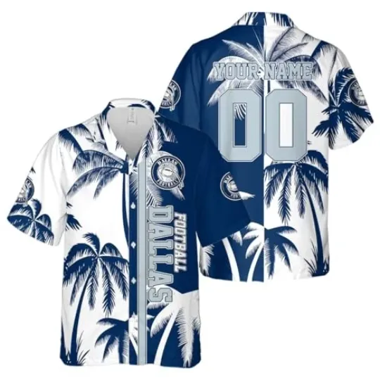 Discover Dallas Custom Football Personalized Hawaiian Shirt Aloha Team Fan Gift Men