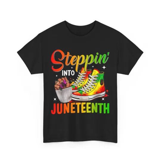Discover Stepping Into Juneteenth Shirt, June 19th 1865 Women Men Pride Shirt