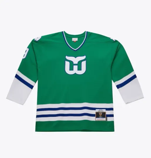 Discover Mitchell & Ness Hartford Whalers #9 Men's Hockey Jersey
