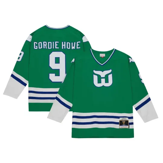 Discover Men's Hartford Whalers Gordie Howe Mitchell & Ness Green 1979/80 Player Jersey