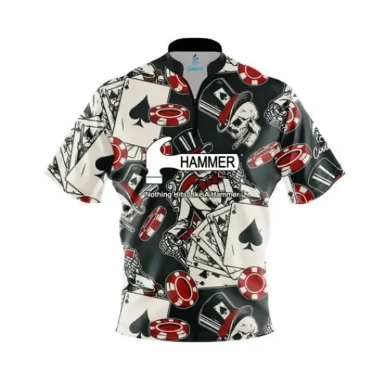 Discover Hammer Dead Man’s Hand Bowling Jersey Short & Long Sleeve
