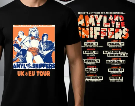 Discover Amyl And The Sniffers UK And Europe Tour 2026 Schedule Dates Unisex T Shirt