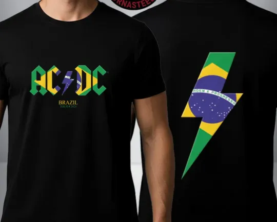 Discover AC-DC Brazil Pwr Up Tour 2026 Unisex T Shirt
