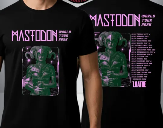 Mastodon World Tour 2026 Venue Tour Dates Unisex T Shirt