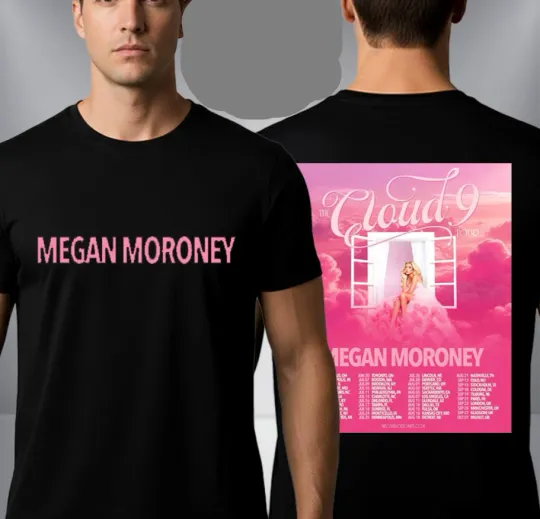 Discover Megan Moroney The Cloud 9 Tour 2026 Schedule Tour Dates Unisex T Shirt