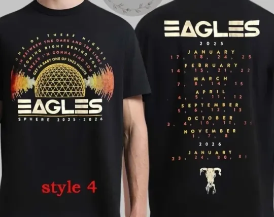 Discover Eagles Sphere 2025 2026 Tour Dates One Of These Nights T-Shirt
