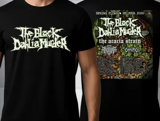 Discover The Black Dahlia Murder Spring Fling US Tour 2026 Schedule Tour Unisex T Shirt
