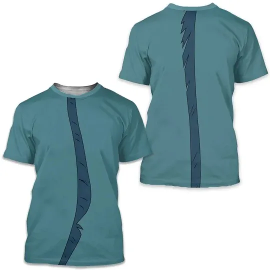 Discover Disney Little Mermaid Flotsam And Jetsam Costume 3D T-Shirt For Men Women