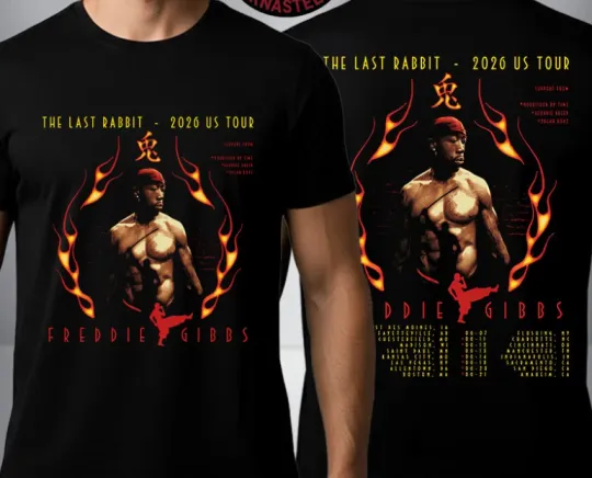 Discover Freddie Gibbs The Last Rabbit Tour 2026 US Tour Schedule Venue Dates T Shirt