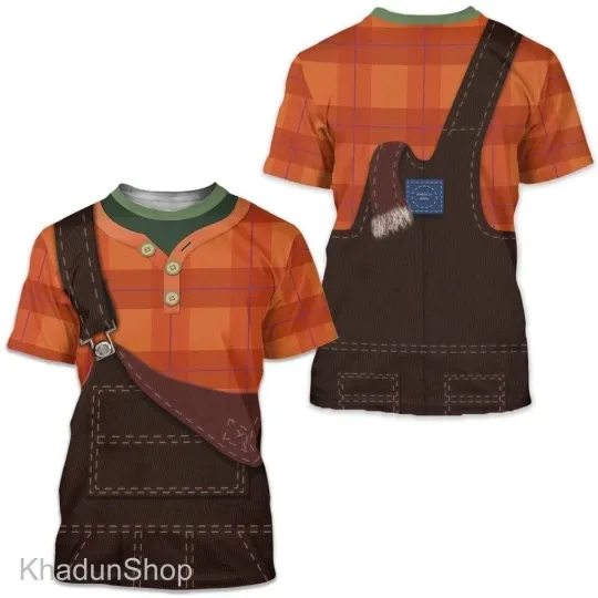 Discover Wreck It Ralph Costume 3D Shirt, Ralph Funny Character Movie Costume 3D Shirt