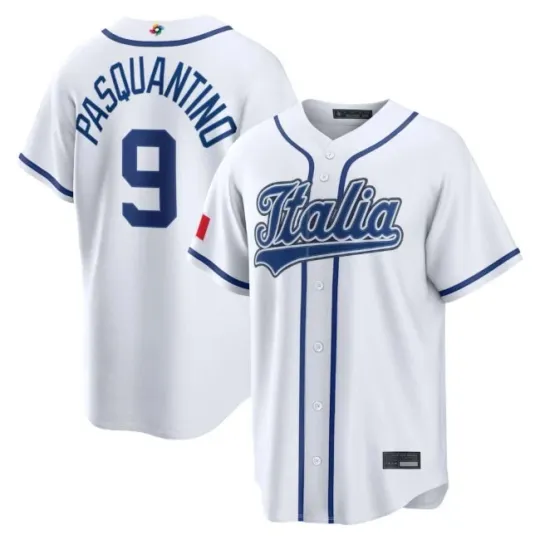 Discover Men's Italy Vinnie Pasquantino White 2026 World Baseball Classic Jersey