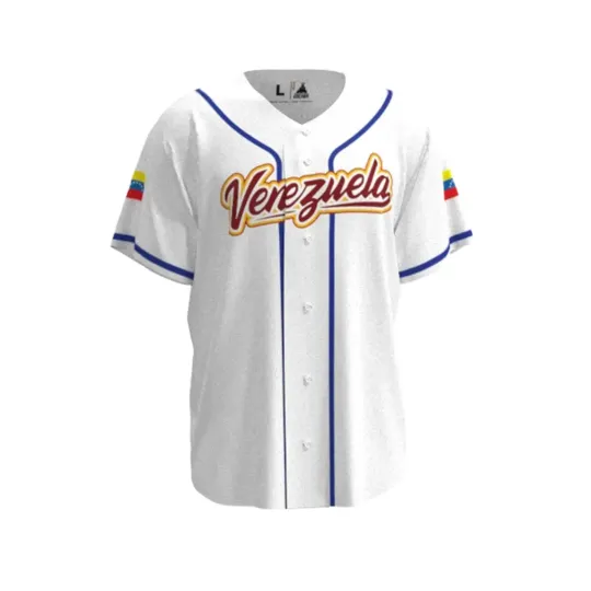 Discover Baseball Venezuela jersey 2026 White Home 2026 World Baseball Classic