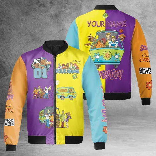 Discover Personalized Scooby Doo Mystery Machine Where Are You Bomber Jacket