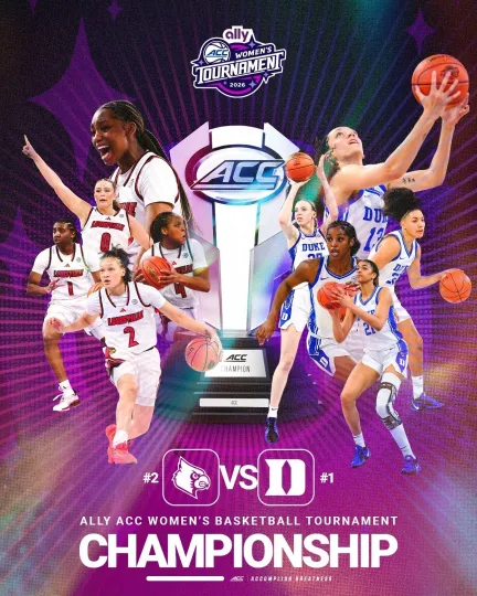Discover Ally ACC Women’s Basketball Tournament Championship 2026 Poster