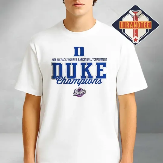 Discover Duke Blue Devil Women’s Basketball ACC 2026 Championship T-Shirt