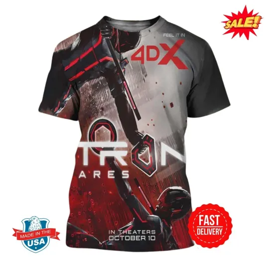 Discover 4DX Posters For Tron Ares Only In Theaters October 10 2025 3D T-Shirt
