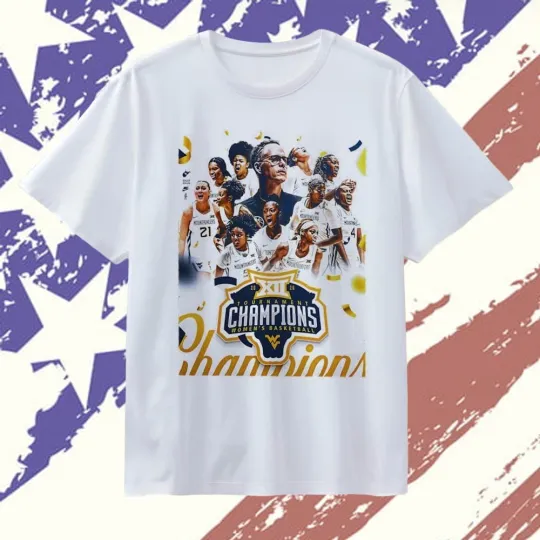 Discover WVU Mountaineers 2026 Big 12 Women's Basketball Champions T-Shirt