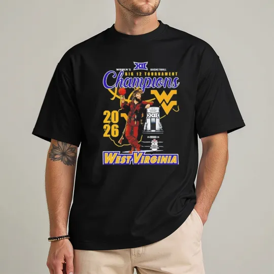 Discover West Virginia Mountaineers Women’s Basketball Big 12 Tournament Champions TShirt