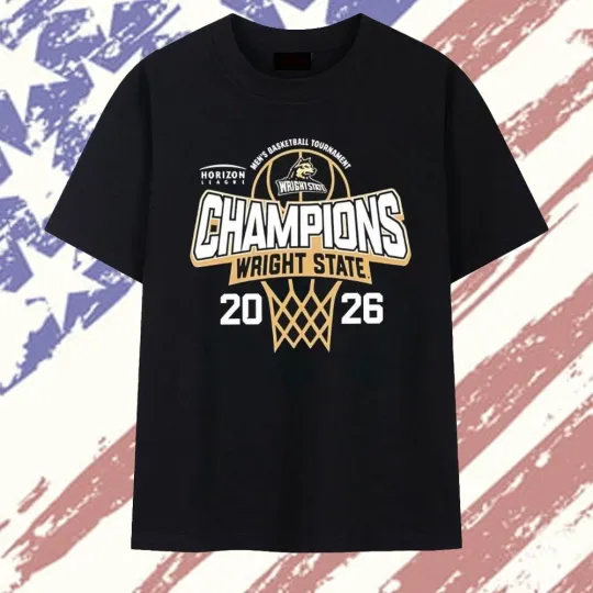 Discover Wright State Raiders 2026 Horizon League Basketball Champions T-Shirt