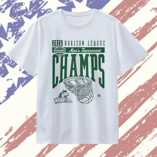 Discover Wright State Raiders 2026 Horizon League Tournament Champions T-Shirt