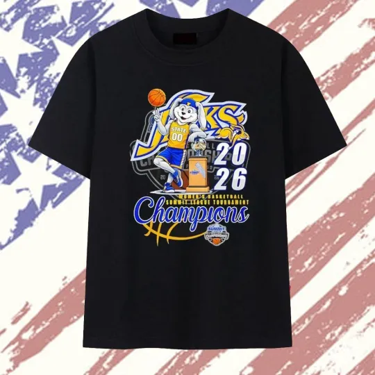 Discover South Dakota State Jackrabbits 2026 Summit League Women's Champions T-Shirt
