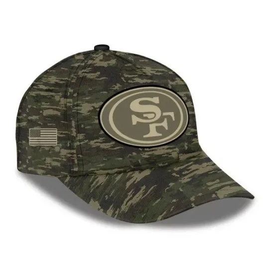 2025 49ers Salute to Service Camo Baseball Cap