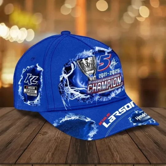Discover Kyle Larson 2025 NASCAR Cup Series Champion Classic Cap
