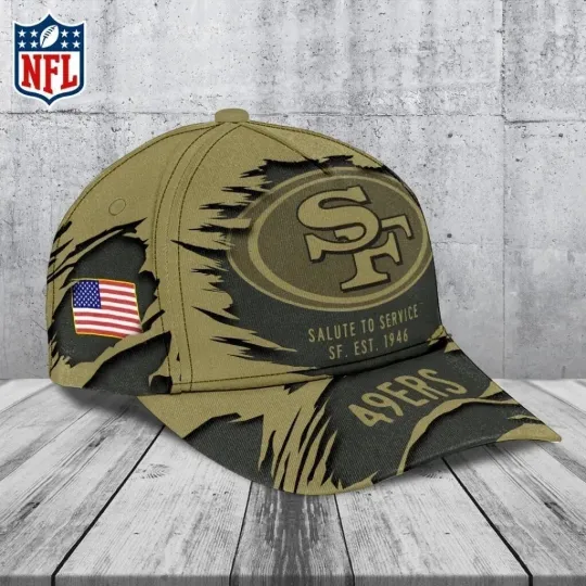 Discover 49ers 2025 Salute to Service Classic Cap