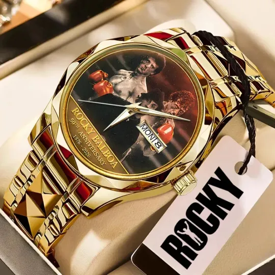 Discover 50th Anniversary Boxing Champion Style Alloy Quartz Watch