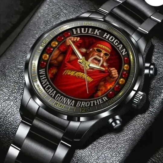 Discover Hulk hog@n lives   forever  stainless steel men's watch