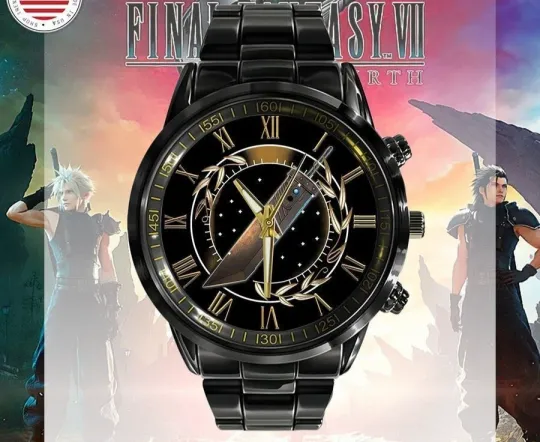 Discover Final fantasy VII clan stainless steel men's watch