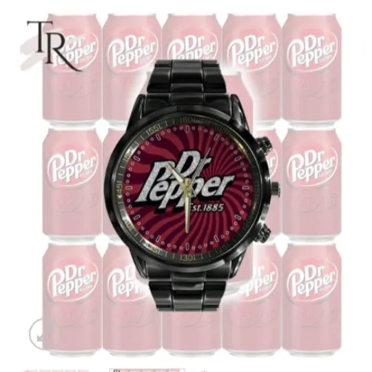 Discover DR Pepper stainless steel men's watch